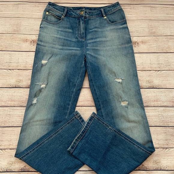 St. John Jeans with rose pockets 4 - Picture 1 of 5
